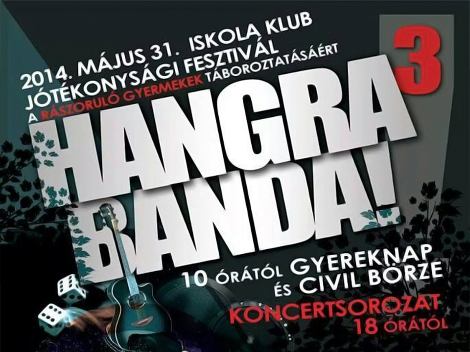 “3. alkalommal is jön a Hangra Banda jótékonysági fesztivál!”
